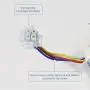 241509402 Evaporator Fan Motor for Ken.More frigi.daire Refrigerator Replace PS1526073 AP3958808 241509401 7241509402 UDQT36EL3 by Fetechmate