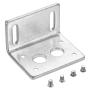MECCANIXITY Mounting Bracket Motor Holder L-Shape with Screw Fixed Fastener DIY Parts DC Gear Reduction Motor 2 Pcs