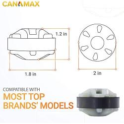 [NEW] Heavy Duty 285753A Motor Coupling METAL Core Replacement Part by Canamax - Compatible with Direct Drive Kenmore Whirlpool Washers - Replaces 119596 285140 3364003 3364002 AP3963893 - Pack of 2
