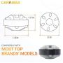 [NEW] Heavy Duty 285753A Motor Coupling METAL Core Replacement Part by Canamax - Compatible with Direct Drive Kenmore Whirlpool Washers - Replaces 119596 285140 3364003 3364002 AP3963893 - Pack of 2