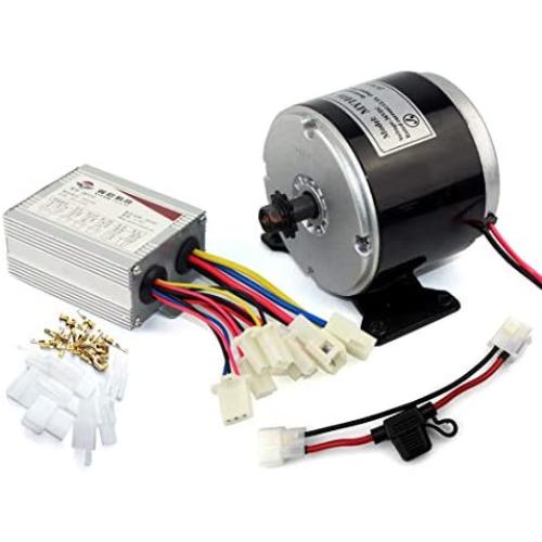 L-faster 24V36V 350W Electric Brushed DC Motor with Controller Electric Small Scooter High Speed Engine and Yiyun Controller