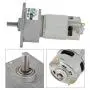 DC 12V/24V 35W Micro-Reduction Gear Motor Metal Gear Motor Speed Adjustable CW/CCW Suitable for Office, Home Automation, Production Renovation, Safety Equipment(12v10 Turn)
