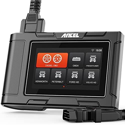 ANCEL HD3100 Full System Heavy Duty Truck Scan Tool, Touchscreen HDOBD Diesel Diagnostic OBD2 Scanner Code Reader for Freightliner, Peterbilt, Kenworth, Ford, Volvo, Mack, International