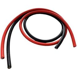 Bryne 6 Gauge Ultra Flexible Silicone Wire 6 Ft [3 Ft Red and 3 Ft Black],3200 Strands 0.08mm of Tinned Copper,High and Low Temperature Resistance -60~200 Degree C (6 AWG, Red&Black)