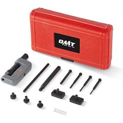 Orion Motor Tech Chain Breaker Tool Kit, 13pc Motorcycle Chain Breaking Riveting Hand Tool Set, C Frame 3 Anvils 6 Break Tips, Bicycle and Motorcycle Repair Kit for Cam and 25 to 630 Chains, Red