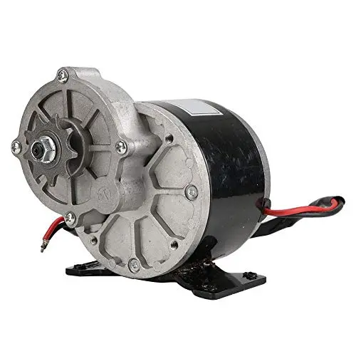 12 Volt Gear Reduction Electric Motor, 12V 250W Electric Motor Heavy Duty DC Gear Reduction Brush Motor, with 9 Tooth Sprocket, for Electric Bicycle, Scooter, Bikes