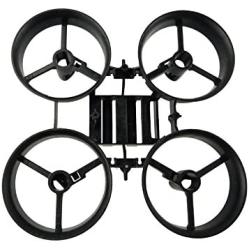 Upgraded Spare Parts Motors Propellers Props with Frame for JJRC H36 Tiny Whoop Eachine E010 Blade Inductrix Micro Drone Parts (Black-Green)