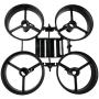 Upgraded Spare Parts Motors Propellers Props with Frame for JJRC H36 Tiny Whoop Eachine E010 Blade Inductrix Micro Drone Parts (Black-Red)