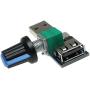 E-outstanding Fan Regulator 5W USB Fan Stepless Speed Controller with Switch DC 4-12V to 2.5-8V