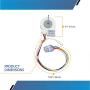 Evaporator Fan Motor WR60X10307 fits GE Refrigerators Replaces Parts Numbers WR60X10307 WR60X10074 AP4438809 PS2364950 WR60X10224