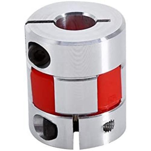 10mm x 8mm CNC Flexible Plum Coupling Shaft Coupling CNC Stepper Motor Encoder Coupler Stepper Motor Encoder Connector Coupler D25 L30 Jaw Clamp Aluminum Alloy