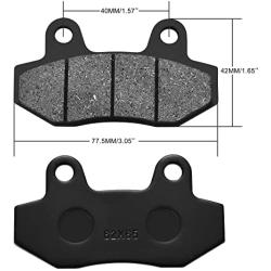GOOFIT Scooter Brake Pads Brakes for 150cc 200cc 250cc ATV Dirt Bike Pit Bike Go Kart