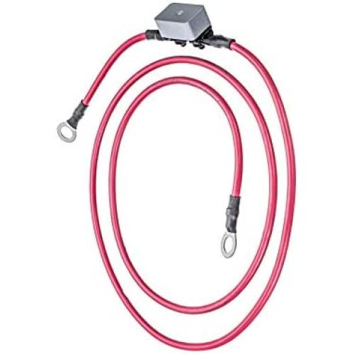 MotorGuide MM309922T 8-Gauge Battery Cable and Terminals — 50-Amp Manual Reset Breaker — Trolling Motor Surge Protection