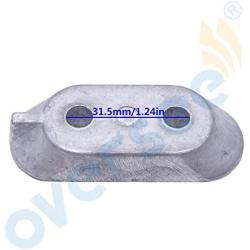 OVERSEE 65W-45251 Zinc Anode for Yamaha Outboard Motor 8-60 HP 2T 4T