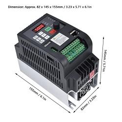 VFD, 9600D-1T-00150D Quick Cooling 1.5KW 7A Easy Operation Motor Inverter Controller Digital Display for Equipment