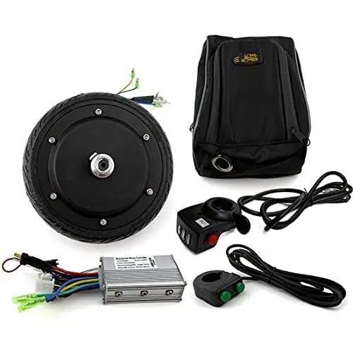 L-faster 6.5 Inch 350W Brushless Hub Motor Wheel for Homemade Electric Scooter Brushless Controller with Cruise and Thumb Accelerator