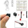 EUDAX 6 set Rectangular Mini Electric 1.5-3V 24000RPM DC Motor with 84 Pcs Plastic Gears,Electronic wire, 2 x AA Battery Holder ,Boat Rocker Switch,Shaft Propeller for DIY Science Projects