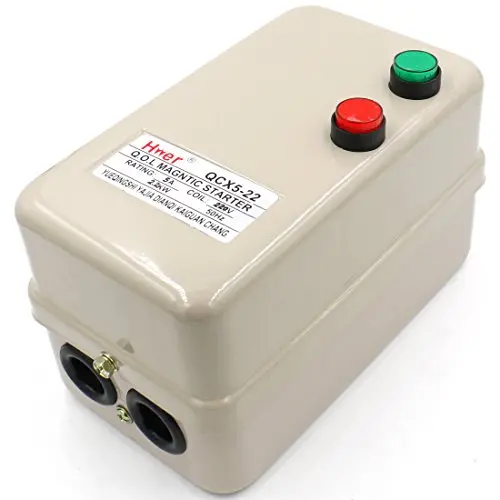 Baomain Magnetic Electric Motor Starter Control QCX5-22 AC 220V 3.2-5A 3HP 1.5 - 2.2KW 3 Phase
