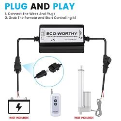 ECO LLC Linear Actuator Controller DC8-30V Wireless Remote Motor Control Switch Kit 5A
