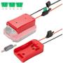 Power Wheel Adapter for V20 Craftsman 20V Battery with Fuse & Wire terminals, Power Connector for Rc Car, 14 Gauge Robotics, Rc Truck,DIY use, Work for MAX CMCB204 CMCB202 CMCB201 CMCS500B Battery