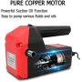 Oil Transfer Pump Extractor, Electric Oil Pump Fast Oil Change Transmission Fluid Extractor Pump, 12v 60w Diesel Fluid Scavenge Suction Pump for Changing Oil, Boat, Tubes, Truck, RV, ATV, Riding Mower