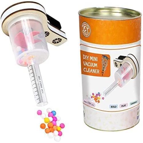 Butterfly EduFields DIY Mini Vacuum Cleaner | Motor Fan Based Suction Experiment & STEM Activity for Kids | Electric Motor, Fan, Realistic Action & Sound | Science kit for Boys and Girls 12+