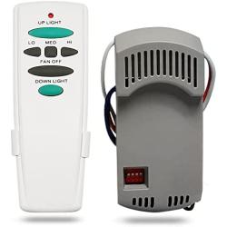 COREBAY Universal Ceiling Fan Remote Control Kit with Up Down Light Replacement for Hampton Bay/Harbor Breeze/Hunter/Westinghouse/Litex 3-Speed Dimmer UC7078T UC7067RC L3H2010FANHD Fan-HD6 FAN-28R