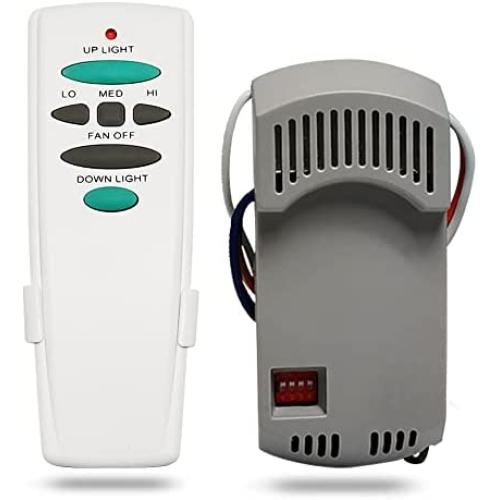 COREBAY Universal Ceiling Fan Remote Control Kit with Up Down Light Replacement for Hampton Bay/Harbor Breeze/Hunter/Westinghouse/Litex 3-Speed Dimmer UC7078T UC7067RC L3H2010FANHD Fan-HD6 FAN-28R