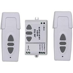 Calvas AC220V RF Wireless Remote Control Switch System UP&DOWN Remote control/Motor reversing controller 1pc Receiver 2pc Transmitter