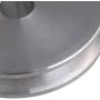 BQLZR 41x16x8MM Silver Aluminum Alloy Single Groove 8MM Fixed Bore Pulley for Motor Shaft 3-5MM PU Round Belts