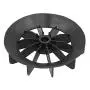 Ladieshow Small Air Compressor Fan Blade Direct‑on‑Line Motor 14mm Shaft 150mm Outer Diameter Ball Type