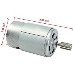 2 Pcs 550 12V 30000RPM Electric Motor High Speed RS550 12 Volt Motor Gearbox Accessories for Power Wheels Children Ride On Car Replacement Parts