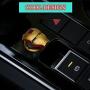CARCC Car Engine Start Stop Button Cover,Push Ignition Start Button Ring Car Interior Protective Switch Button Cover Universal Anti Scratch Decorative Stickers (Gold)