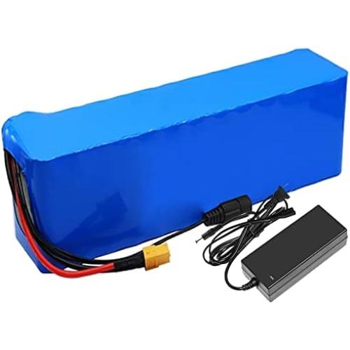 Wnicek 48V 7800mAh E-Bike Lithium Battery 13S 3P 7.8Ah Rechargeable Battery Pack Fit for 500W-50W Motor Electric Bicycles Li-ion Battery Pack with BMS and 2A Charger