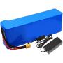 Wnicek 48V 7800mAh E-Bike Lithium Battery 13S 3P 7.8Ah Rechargeable Battery Pack Fit for 500W-50W Motor Electric Bicycles Li-ion Battery Pack with BMS and 2A Charger