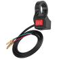 Suuonee Handlebar Switch, 22mm 7/8in Electric 3 Speed Module Handlebar Switch Shift Black for Motorcycle Electronic Bike Scooter