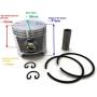 Piston Assy Kit Ring Set 1106 030 2000 for STIHL 070 090 Chainsaw Motor 58mm Engine