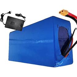 Jieoto 72V Ebike Battery Pack 20AH/ 30AH/ 40AH Waterproof Rechargeable Lithium Battery with Charger Suitable for 2800W 2500W 2000W 1800W 1500W 1200W 1000W Electric Motorcycle Motors