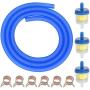 GREHUA Blue Gas Fuel Filter Petrol Tube Line with Gas Inline Fuel Filter for GY6 50cc 49cc SSR 110 125 Taotao ATM ATA CB125 ATC Pony Falcon Baja Qingqi Roketa Scooter Pit Dirt Bike Moped Motorcycle