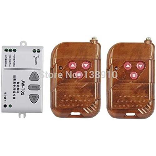 Calvas AC 220V Motor RF Wireless Remote Control Switch 220V UP&DOWN Remote controller Motor Forwards Reversing Remote Switch 433MHZ