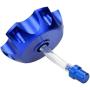 HIAORS CNC Aluminum Gas Fuel Tank Cover Cap with Breather Valve For 50cc 70cc 90cc 110cc 125cc 140cc 150cc 160cc SSR Pit Dirt Motor Bike Blue