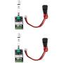 QWORK 80W 6V 12V 24V 28V 3A PWM Speed Control Reversible Switch Adjustable DC Motor Speed Controller 1203BB DC Motor Driver Commutation Reversing, 2 Packs
