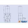 TSINY Small 12V 24 Volt Reversible High Speed 160rpm PM Electric DC Worm Gear Motor