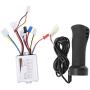 Alomejor 24V 500W Electric Scooter Brushed Speed Controller with Long Wire Throttle Grip Motor Controller Set for Electric Bike Scooter Tricycles