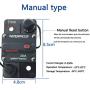 Allkpoper 30A-300A Premium High-Current Circuit Breakers, Amp Breaker with Fuse Manual Reset Switch Waterproof for Boat Marine RV Yacht Battery Trailer Bus Truck, 12-48V DC (40A)
