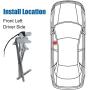 741-801 Power Window Regulator and Motor Assembly Driver Side Front Compatible for 1998 1999 2000 2001 2002 Chevy Prizm Base/LSi, Toyota Corolla CE/LE/VE, 1.8L, OE Replace Parts