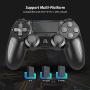 YCZHDV Wireless Game Controller Compatible with P-S4 Controller, Wireless Remote Joystick for P-S4/Pro/Slim(Black)