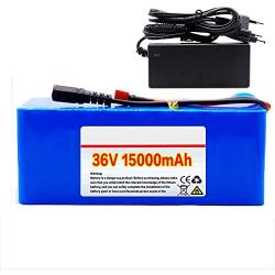 YUWYP 36V 15Ah 500W 10S4P High Power Capacity 42V 18650 Lithium Battery Pack e-Bike Electric car Bicycle Motor Scooter 20A+BMS+Charger
