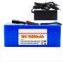 YUWYP 36V 15Ah 500W 10S4P High Power Capacity 42V 18650 Lithium Battery Pack e-Bike Electric car Bicycle Motor Scooter 20A+BMS+Charger