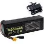 Pack de Batterie 48V 14000mAh pour Vélo Électrique, Rechargeable, Étanche, avec Chargeur 54.6V Adapté aux Moteurs 1000W - 250W Pack de Batterie 48V 14000mAh pour Vélo Électrique, Rechargeable, Étanche, avec Chargeur 54.6V Adapté aux Moteurs 1000W - 250W